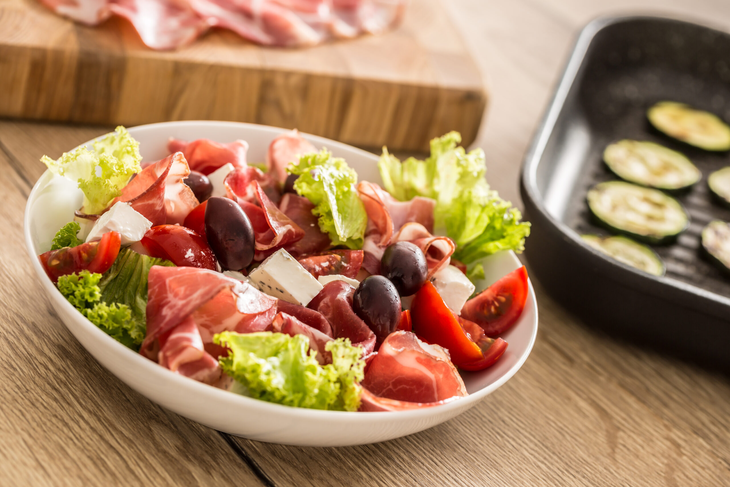 Jerusalem style  salami,olive salad